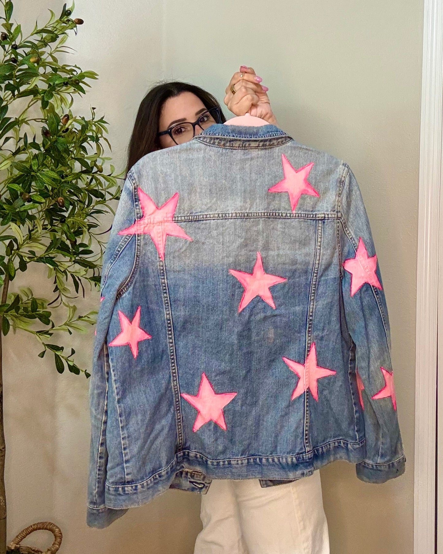 Cosmic Pop - Denim Jacket - Hand-Painted