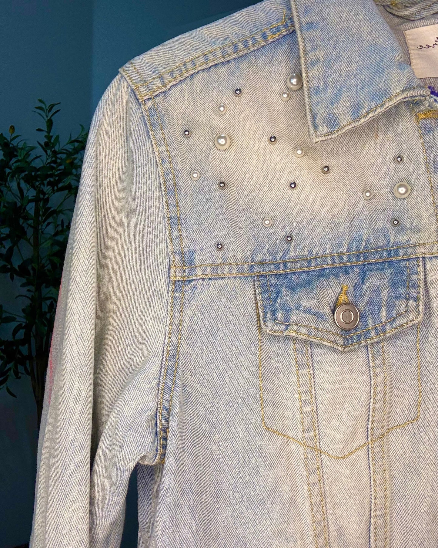 Dreamcatcher Heart - Denim Jacket - Hand-Painted