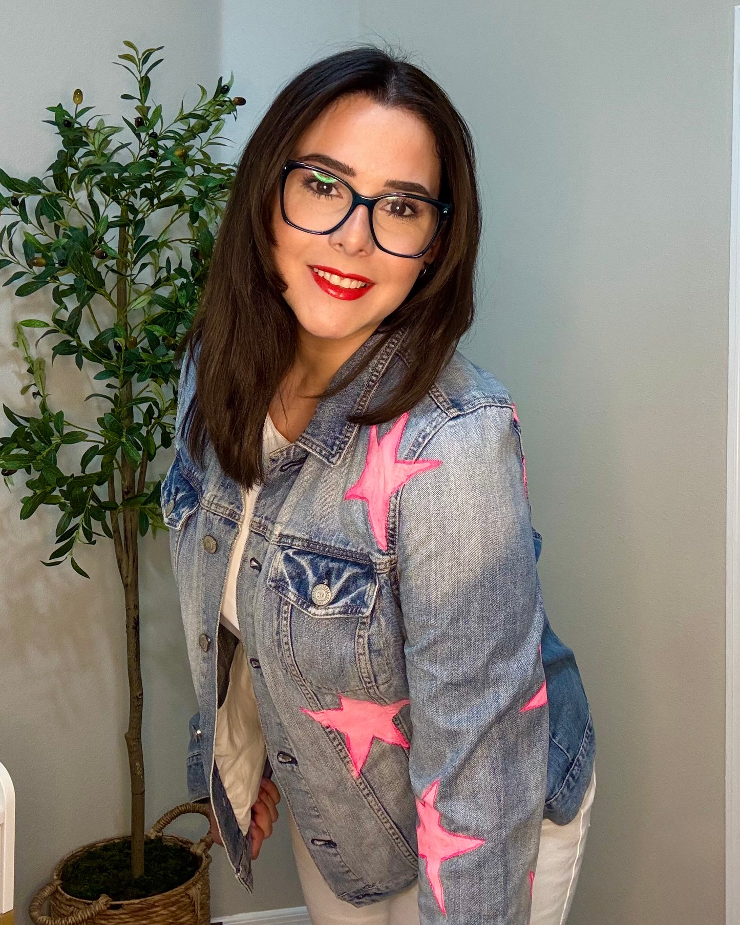 Cosmic Pop - Denim Jacket - Hand-Painted