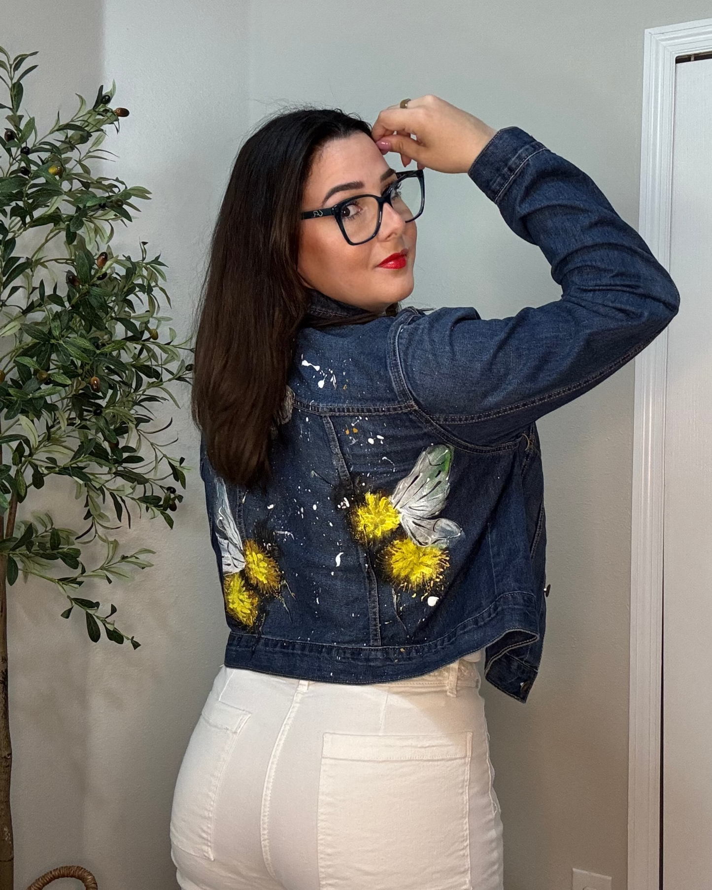 Honey Drip — Denim Jacket — Hand Painted