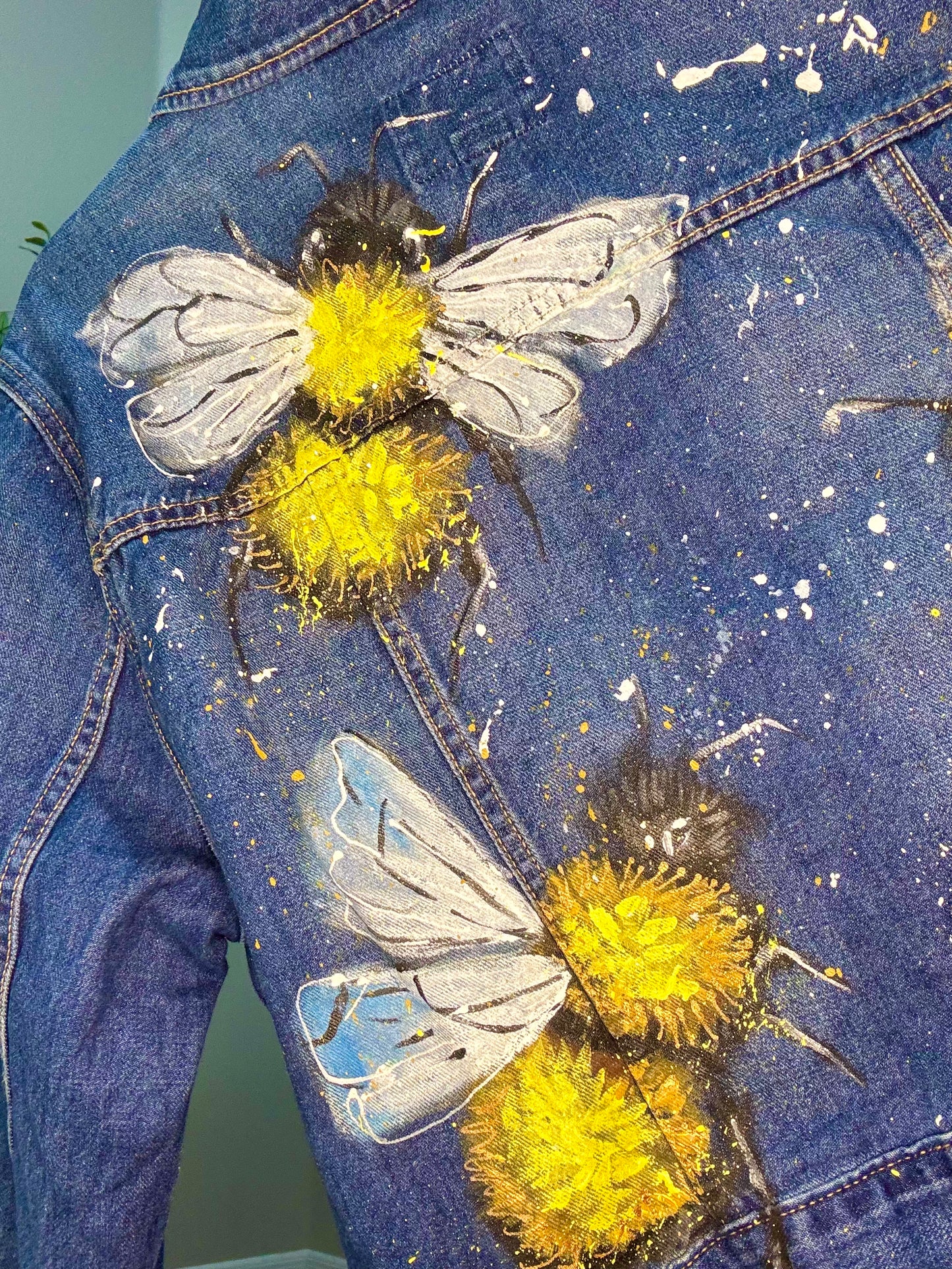 Honey Drip — Denim Jacket — Hand Painted