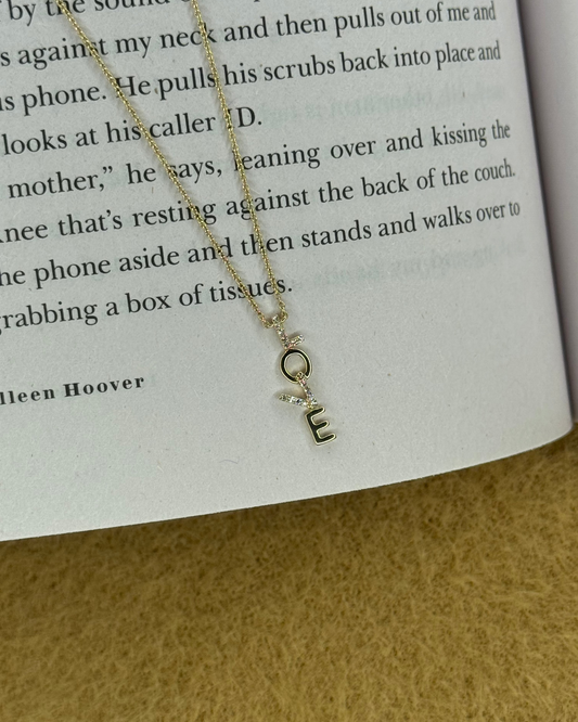 L’Amour Drop Necklace - 14k Gold (LOVE)