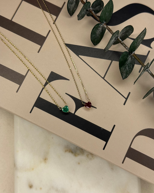 Whispering Hearts Necklace — 14k Gold