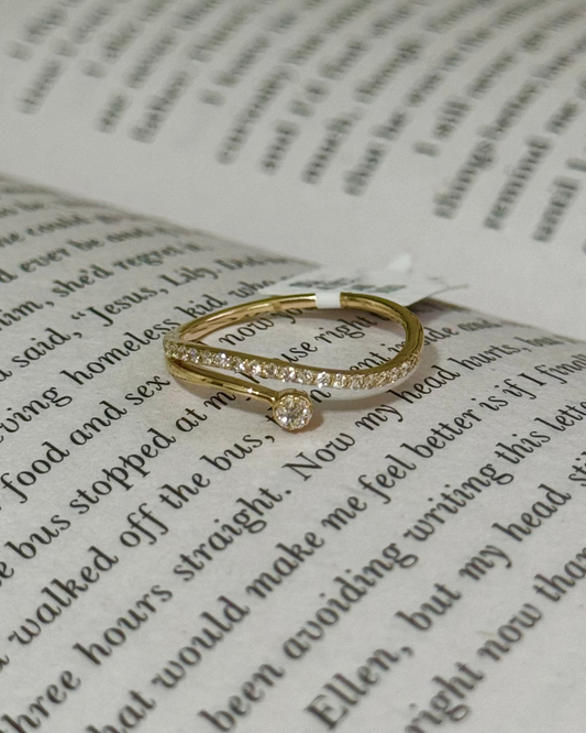 Golden Flow Ring — 14k Gold