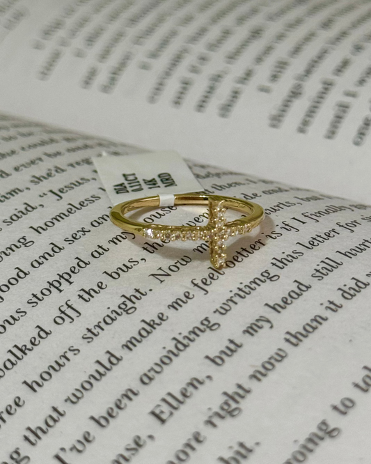 Crosslight Ring — 14k Gold