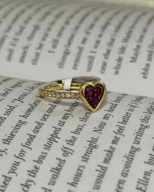 Love Story Ruby Ring — 14k Gold