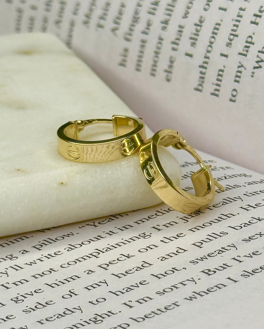 Twist Luxe · Golden Loop Hoops — 14k Gold