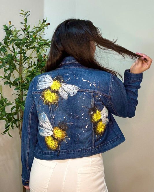 Honey Drip — Denim Jacket — Hand Painted